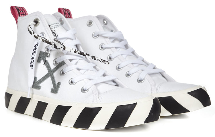 Off-White Vulc Sneaker Mid 'White Black' OMIA119R21FAB0010109