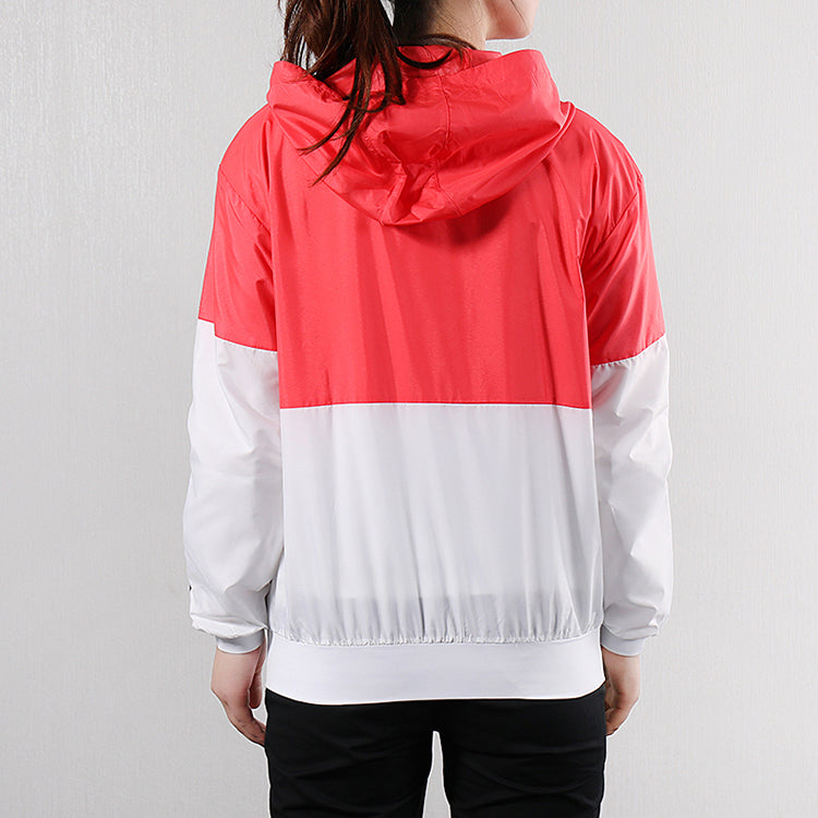 (WMNS) adidas neo CS Windbreaker Jacket Pink/Red DW8326