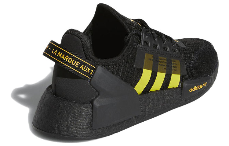 (GS) adidas NMD_R1 V2 J 'Black Yellow Gradient' GY1397