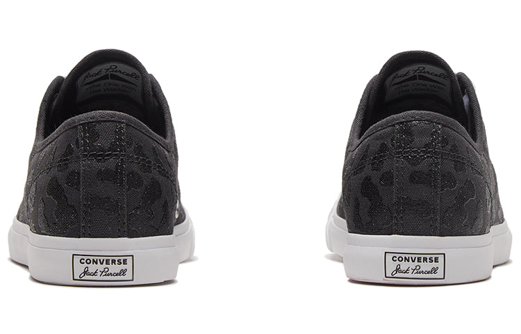 (WMNS) Converse Jack Purcell LP Low Sole Trendy Retro Casual Sneakers 'Black White' 570527C