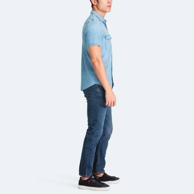 Men's Levis Pocket Denim Short Sleeve Shirt Denim 86626-0001