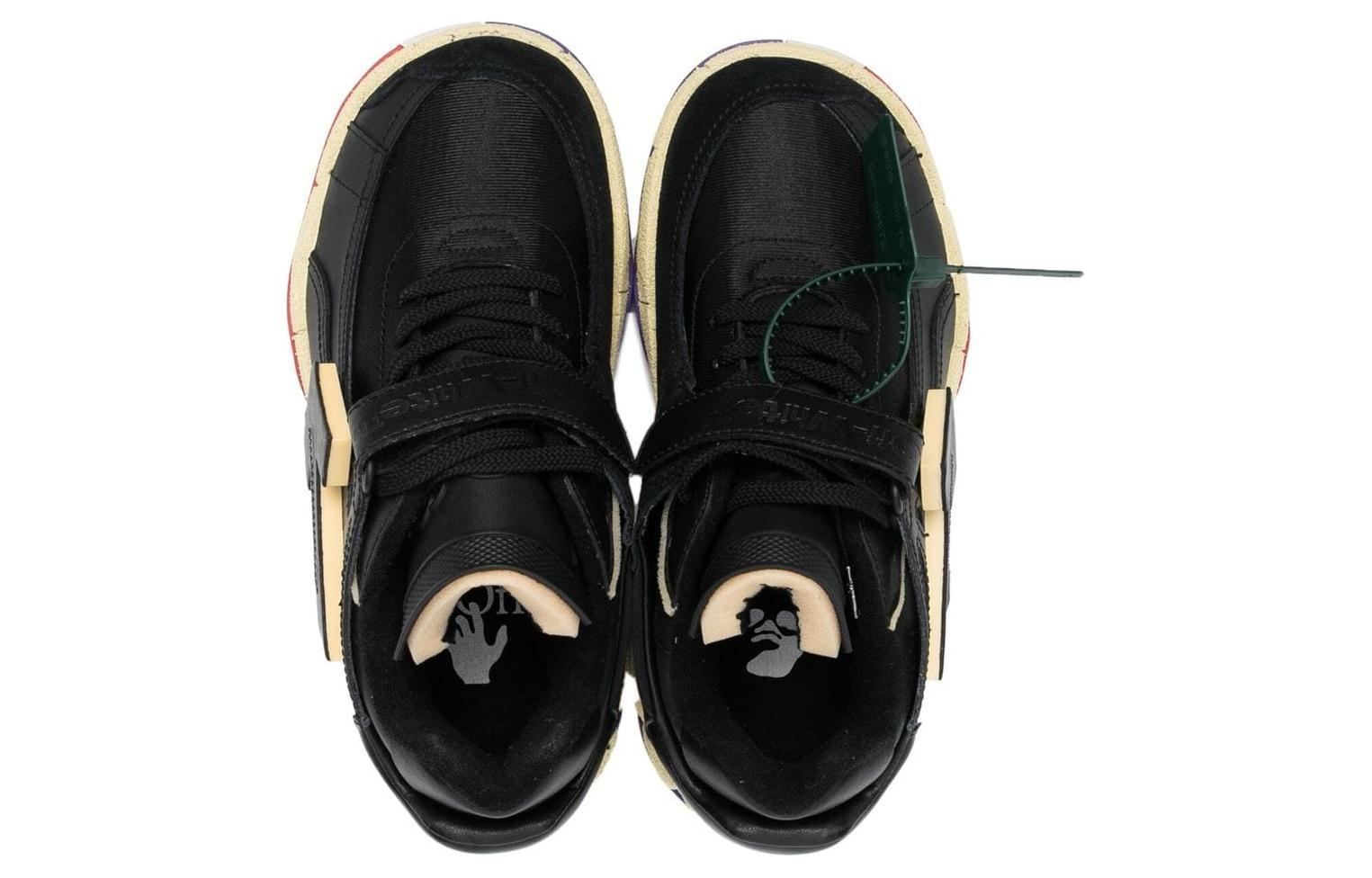 Off-White Puzzle Couture Panelled Sneakers 'Black' OMIA260S23LEA0011010