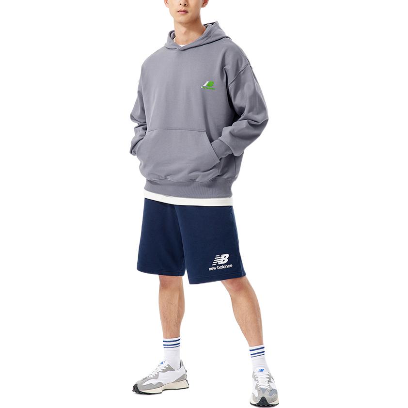 New Balance x Nice Rice Logo Hoodie Asia Sizing 'Grey' AMT22385-SYA