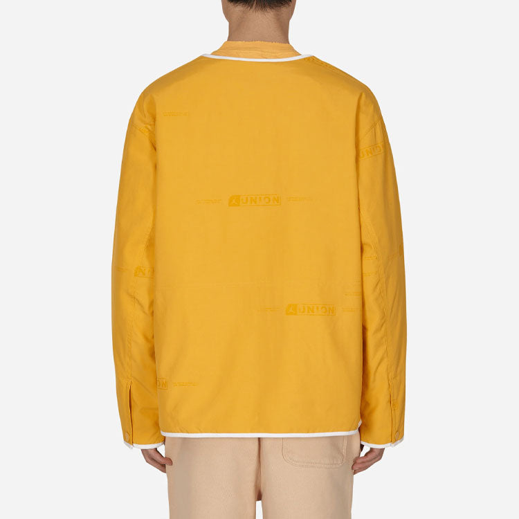 Air Jordan x union Crossover Solid Color Printing Logo reversible Long Sleeves Jacket Asia Edition Yellow DJ9519-771