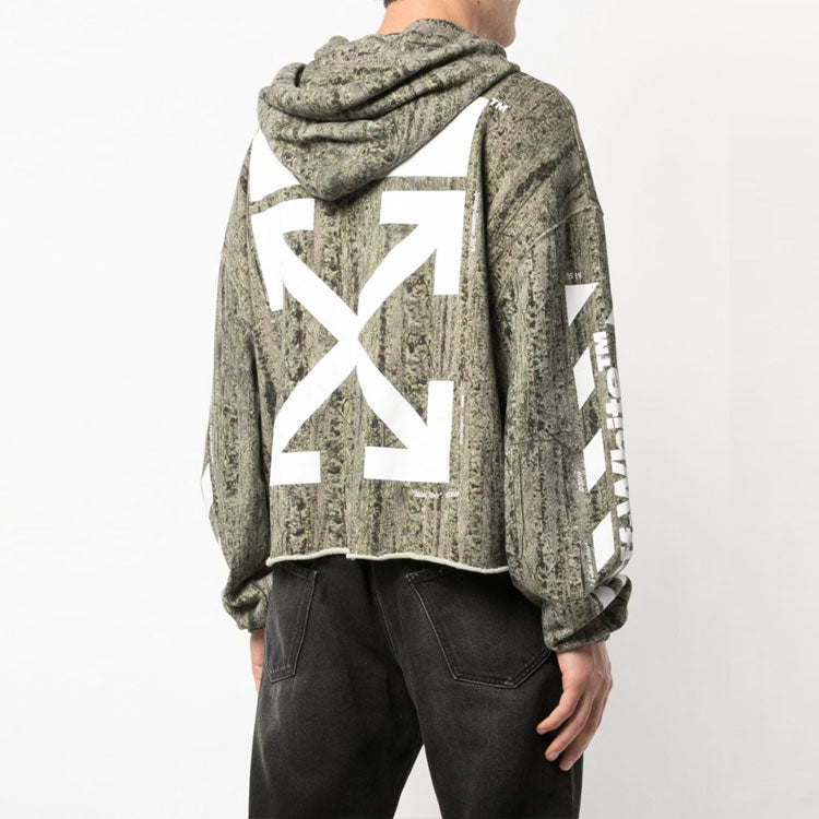 Off-White Diag Arrows Camo Logo Print Cotton OMBB049S190030249901