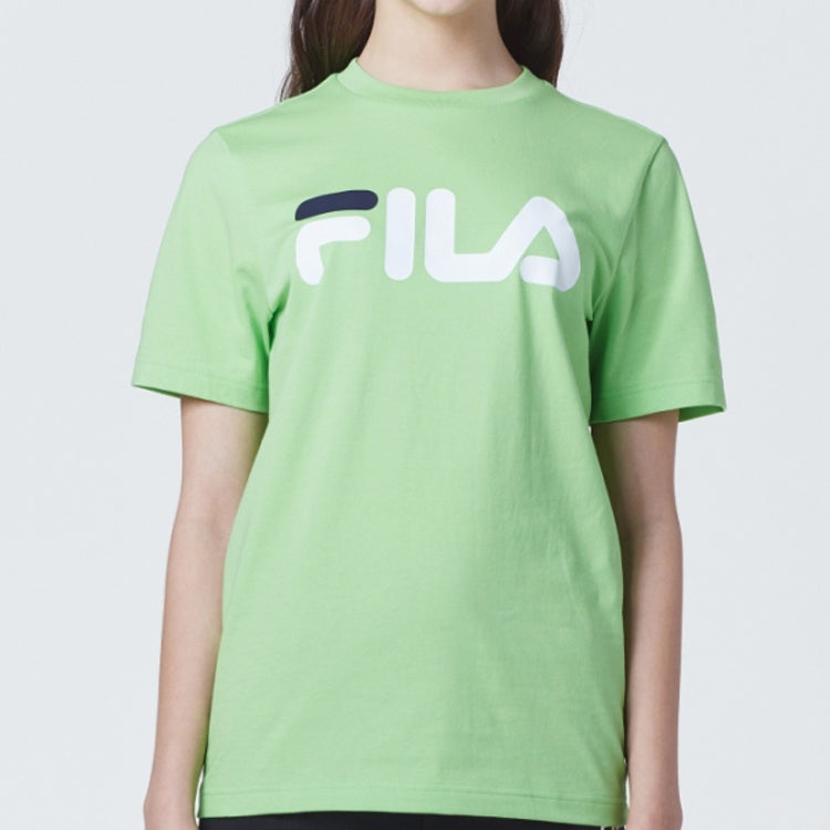 FILA logo Athleisure Casual Sports Short Sleeve Unisex Green FS2RSC2001XGL