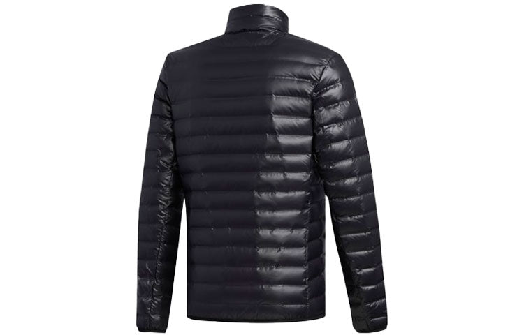Men's adidas Logo 3 In 1 Hooded Stay Warm With Down Feather Black Jacket DW9250