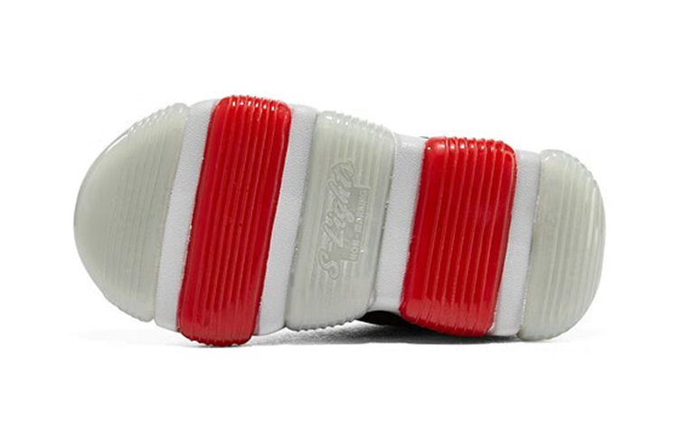(GS) Skechers Mighty Glow Sneaker 'Black Red' 402040N-BKRD