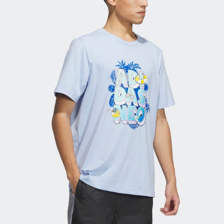 adidas neo T-Shirts 'Blue' IP3888