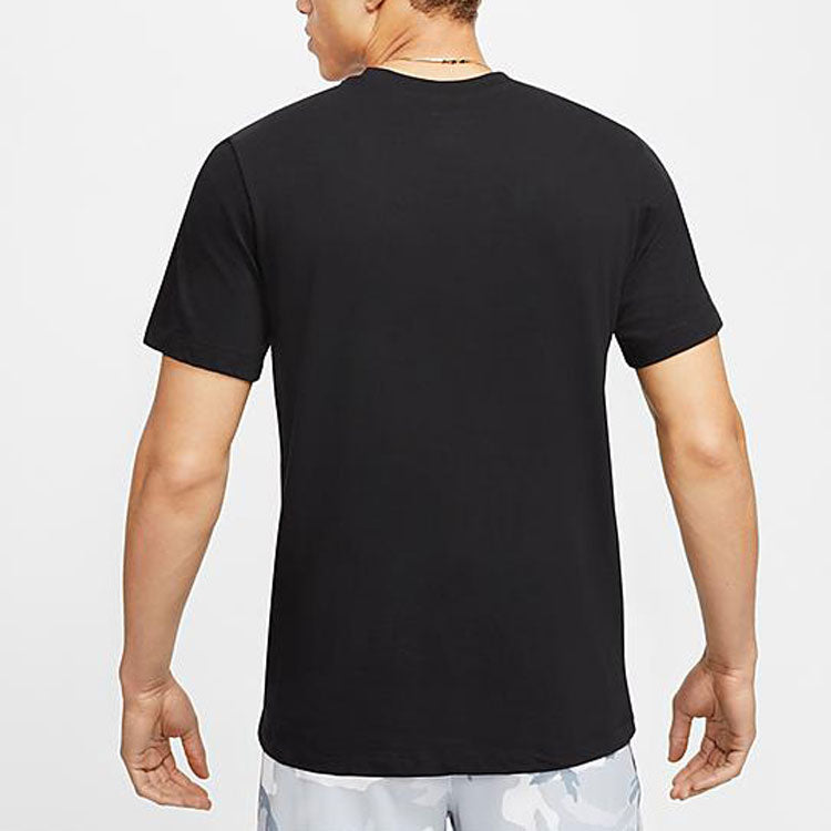 Nike Dry Fit Swoosh Printing Short Sleeve Black CD1328-010