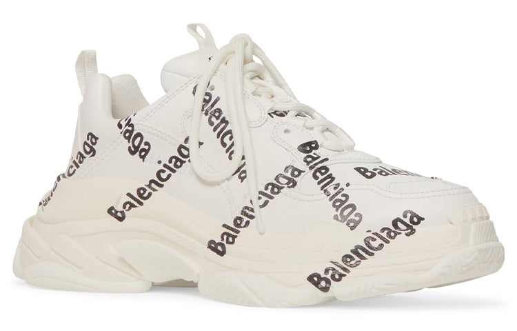 (WMNS) Balenciaga Triple S 'Logotype - White' 524039W2FAB9010