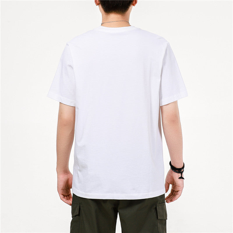 Men's Nike Printing Sports Breathable Round Neck Short Sleeve White T-Shirt DJ1406-100