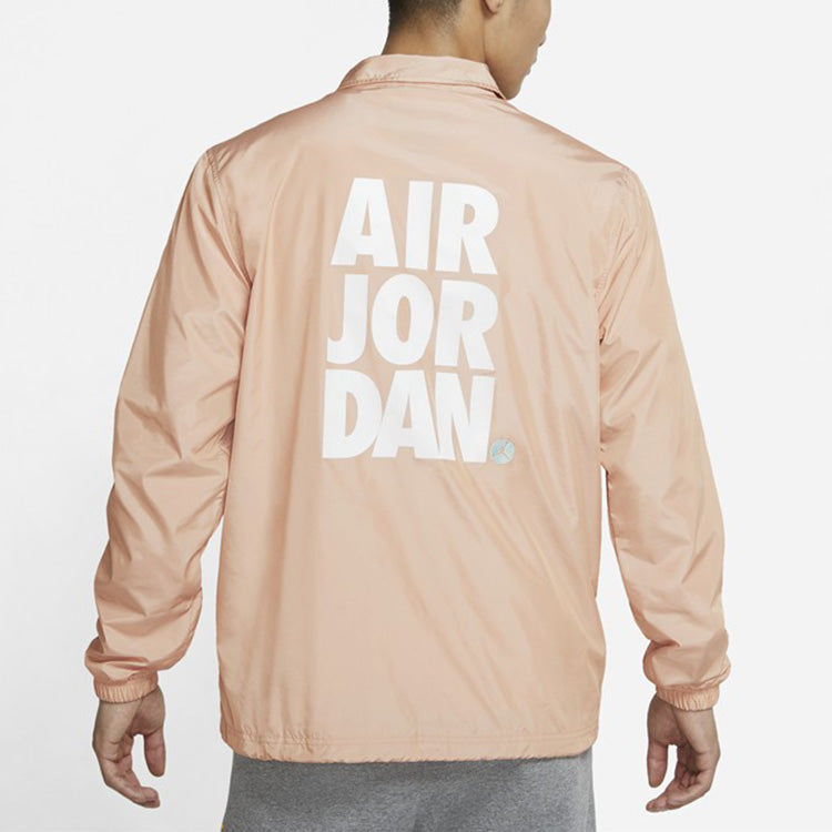 Air Jordan Letter Printing Sports Jacket  'Pink' CZ4825-805