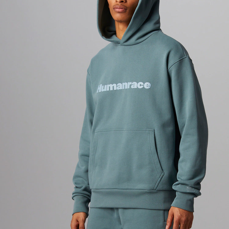 adidas x Pharrell Humanrace Logo Hoodie 'Blue Grey' HI2959