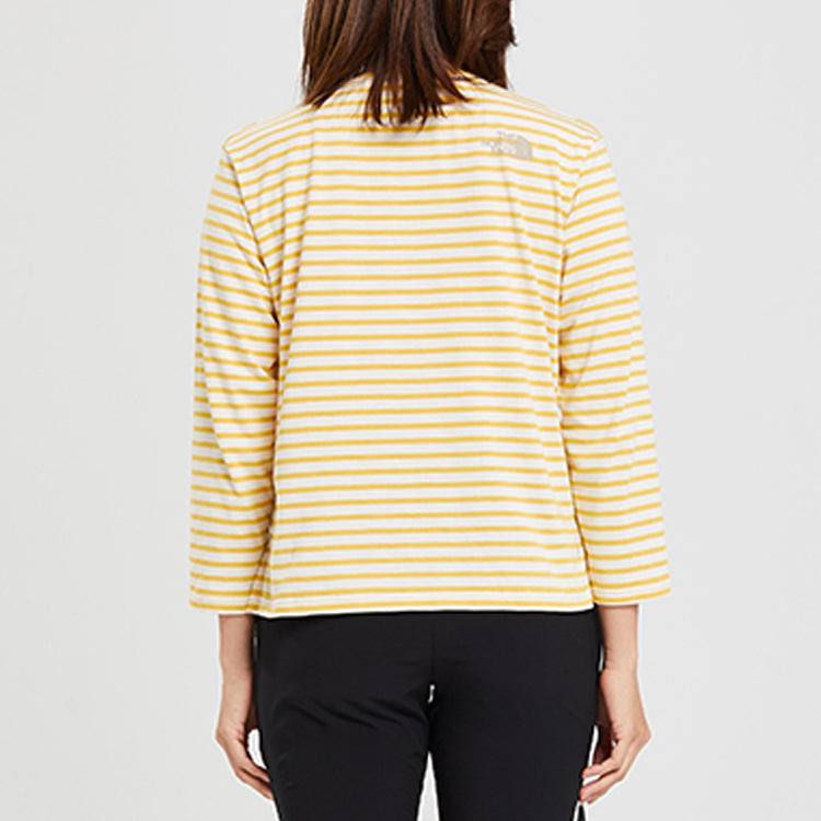 THE NORTH FACE travel Outdoor Long Sleeves Quick Dry Yellow 497X-NU4