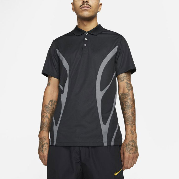 Nike x NOCTA Drake Golf Sports Short Sleeve Polo Shirt 'Black' DJ5578-010