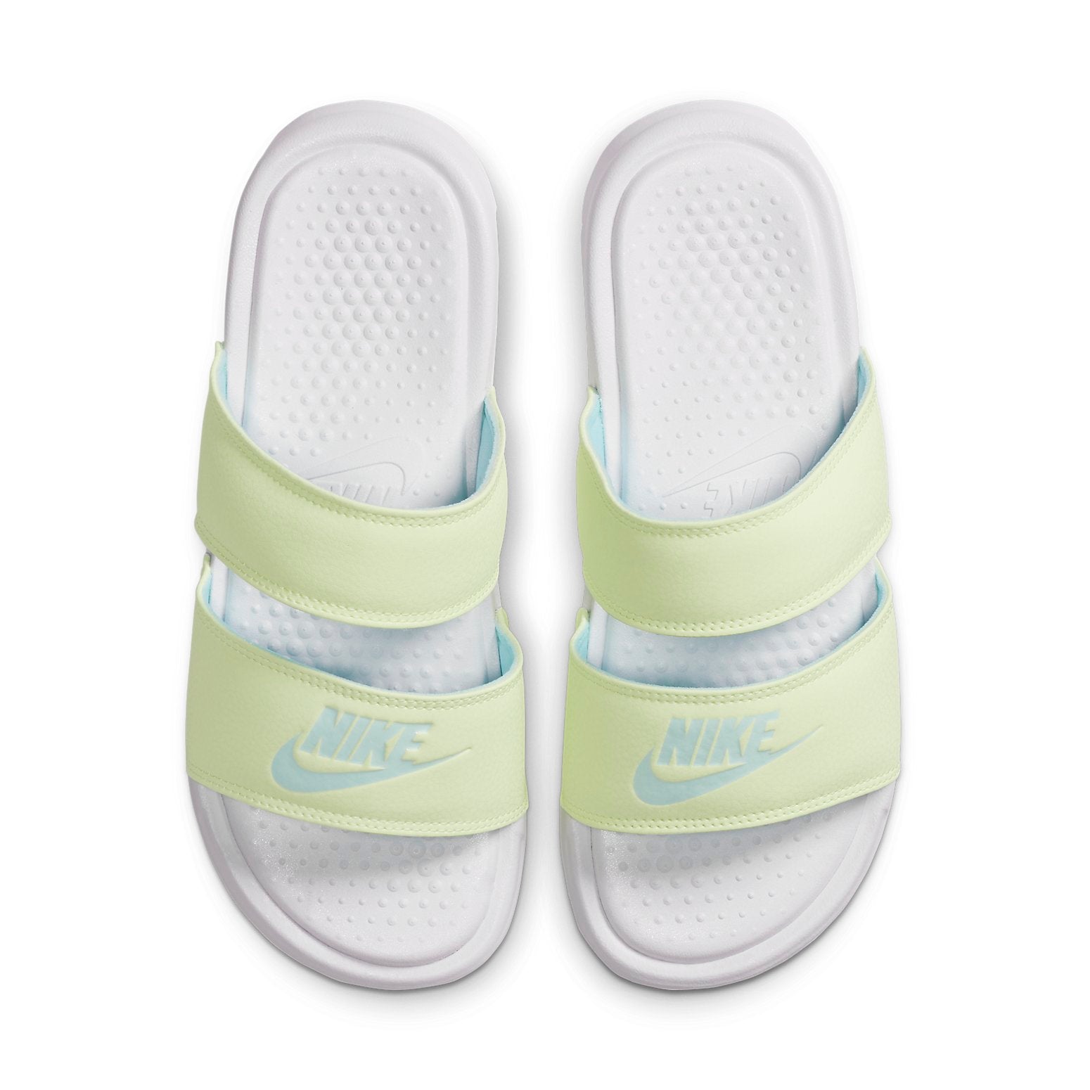 (WMNS) Nike Benassi Duo Ultra Slide White/Yellow 819717-111