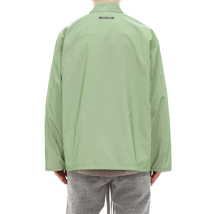 Men's Fear of God Nylon Coach Jacket Green FOG-SS20-258