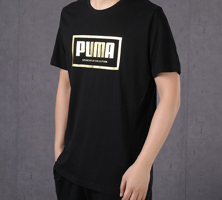 PUMA Holiday Pack Sports Short Sleeve TEE Black 581763-01