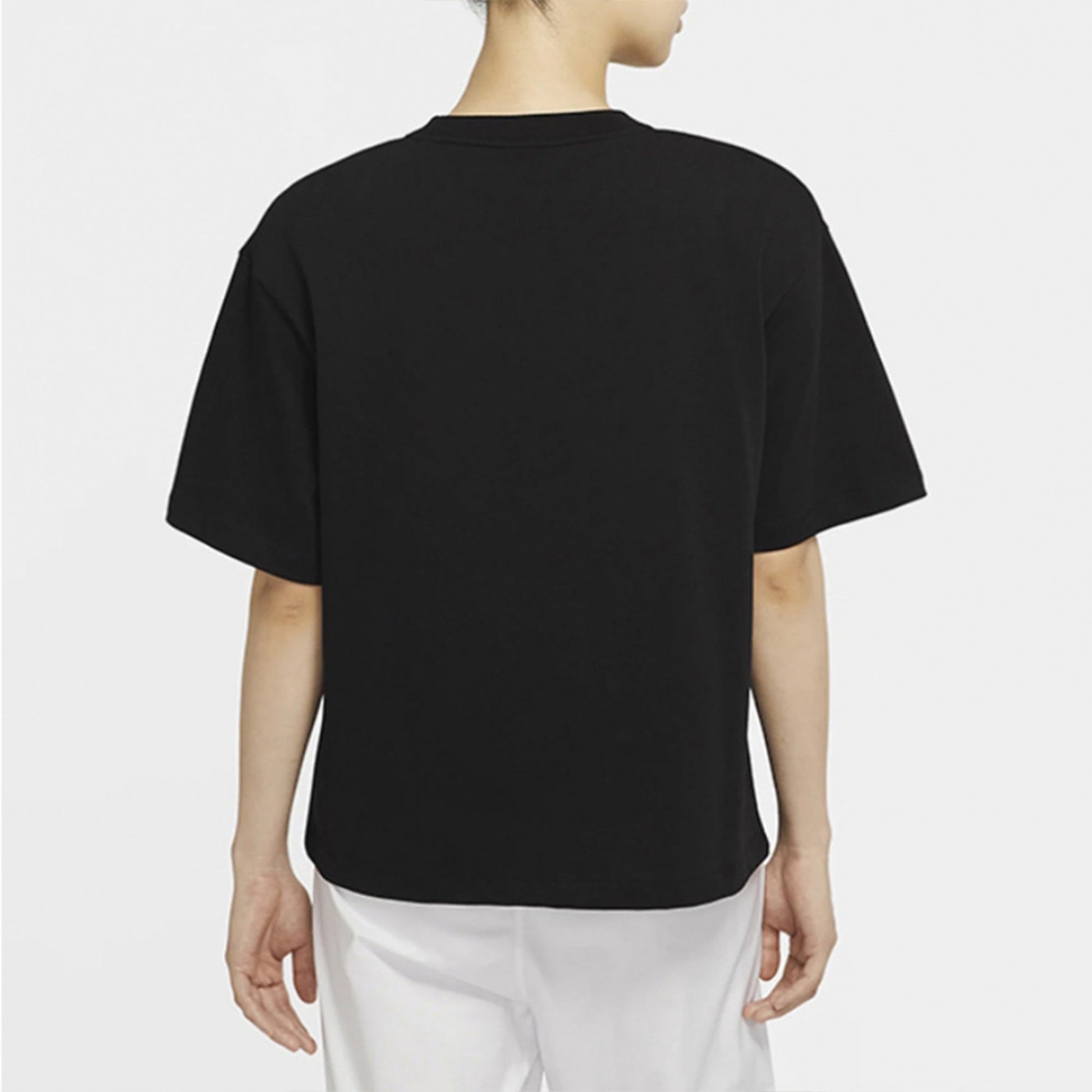 (WMNS) Nike Logo Printing Loose Round Neck Short Sleeve Black DJ1128-010