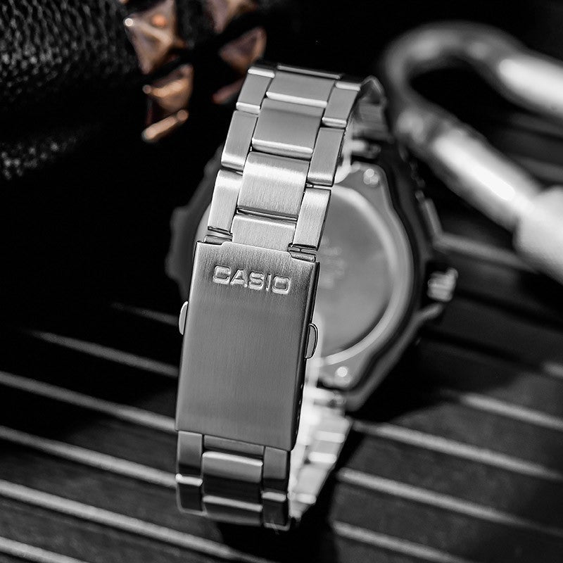 Casio Illuminator Analog Watch 'Silver Black' MWA100HD-1AV