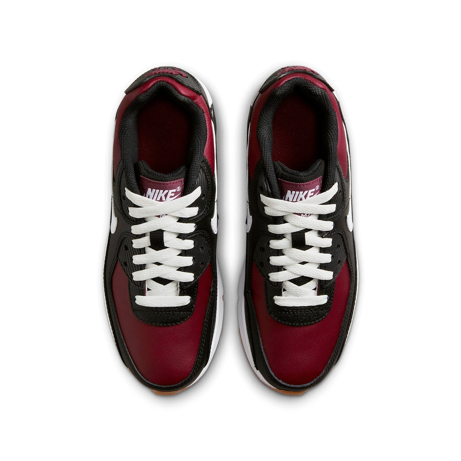 (GS) Nike Air Max 90 Leather 'Black Team Red' CD6864-024