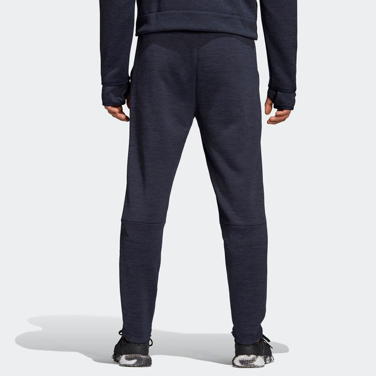 adidas Zipper Pocket Sports Running Long Pants Blue CZ8652