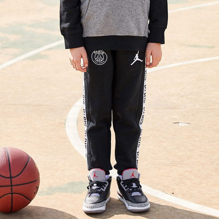 (GS) Air Jordan Paris Saint-Germain Sweatpants 'Black' 956619-023