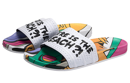 adidas Adilette Slides Multicolor 'White' CQ3096