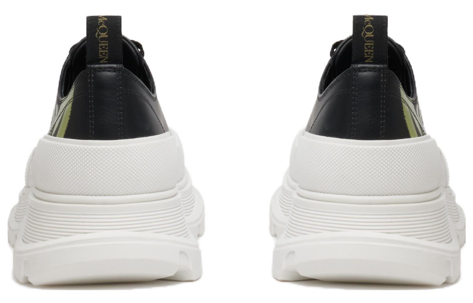 Alexander McQueen Tread Slick Graffiti Sneakers 'Black White' 777961WIAT61680