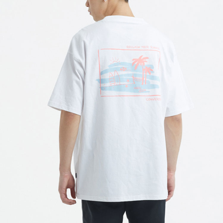 Converse Summer Activity Surf Graphic T-Shirt Asia Sizing 'White' 10022772-A01