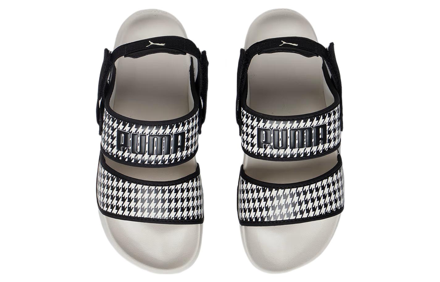 (WMNS) PUMA Sandals 'Black White' 387248-01