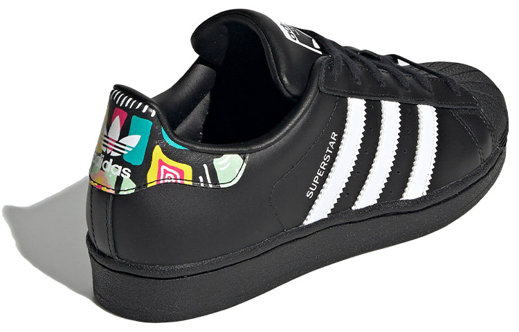 (GS) adidas originals Superstar J 'Black' EE7500