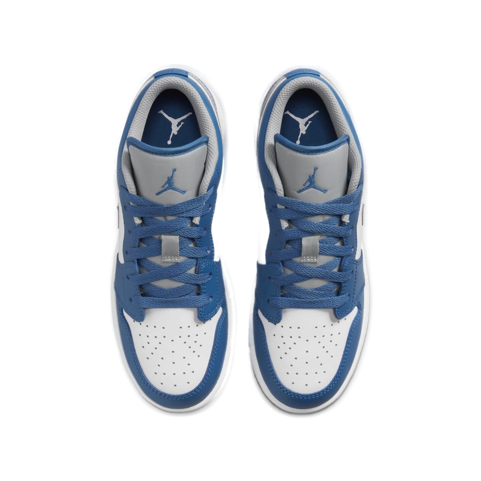 (GS) Air Jordan 1 Low 'True Blue Cement' 553560-412
