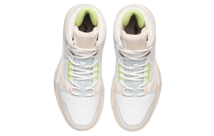 (WMNS) Li-Ning Basketball Shoes 'White Light Blue' AGBR084-1