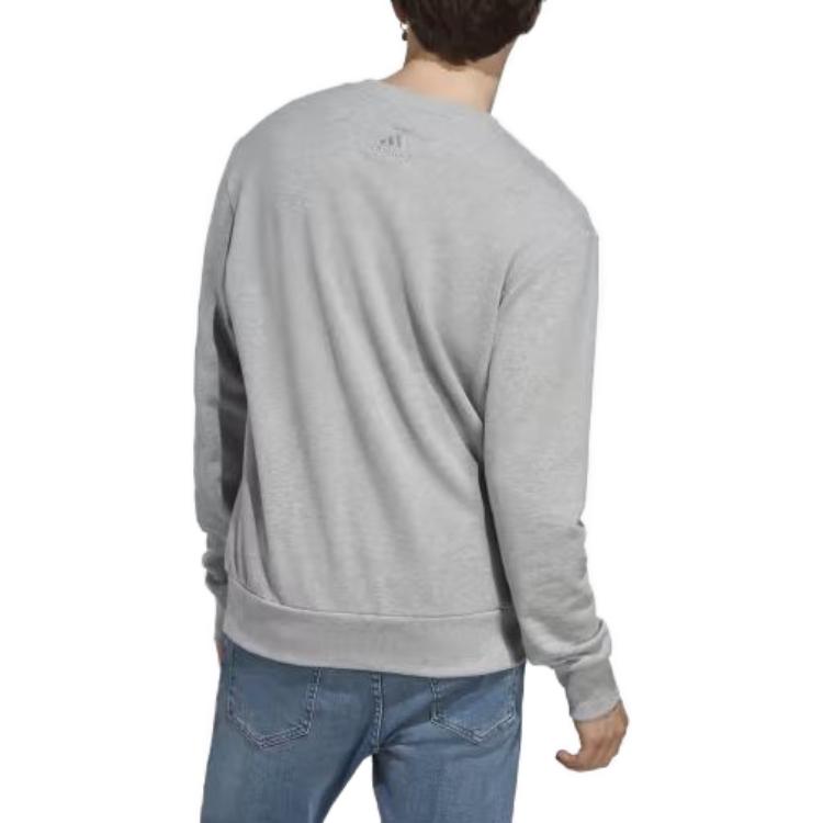 adidas Essentials French Terry Big Logo Sweatshirt 'Medium Grey Heather' IC9326