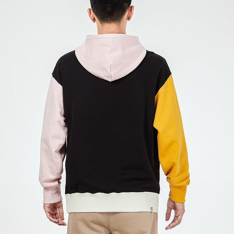 PUMA Sports Colorblock hooded Casual Pullover Black 533040-51
