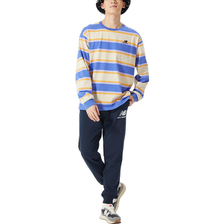 New Balance Classic Long Sleeve T-Shirt Asia Sizing 'Blue Orange' 5DC17073-RBL