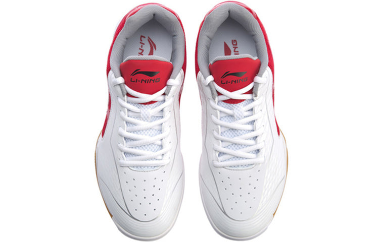 Li-Ning Ma Long Signature Table Tennis Shoes 'White Red' APTM001-2