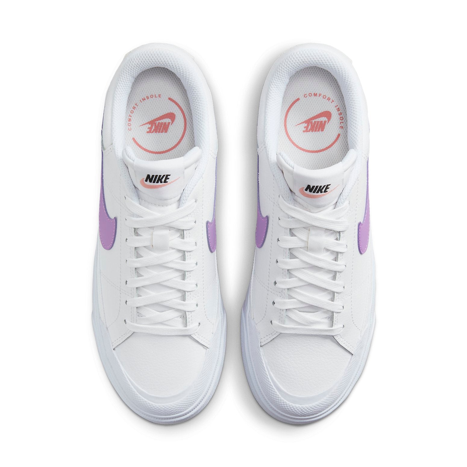(WMNS) Nike Court Legacy Lift 'White Rush Fuchsia' DM7590-103