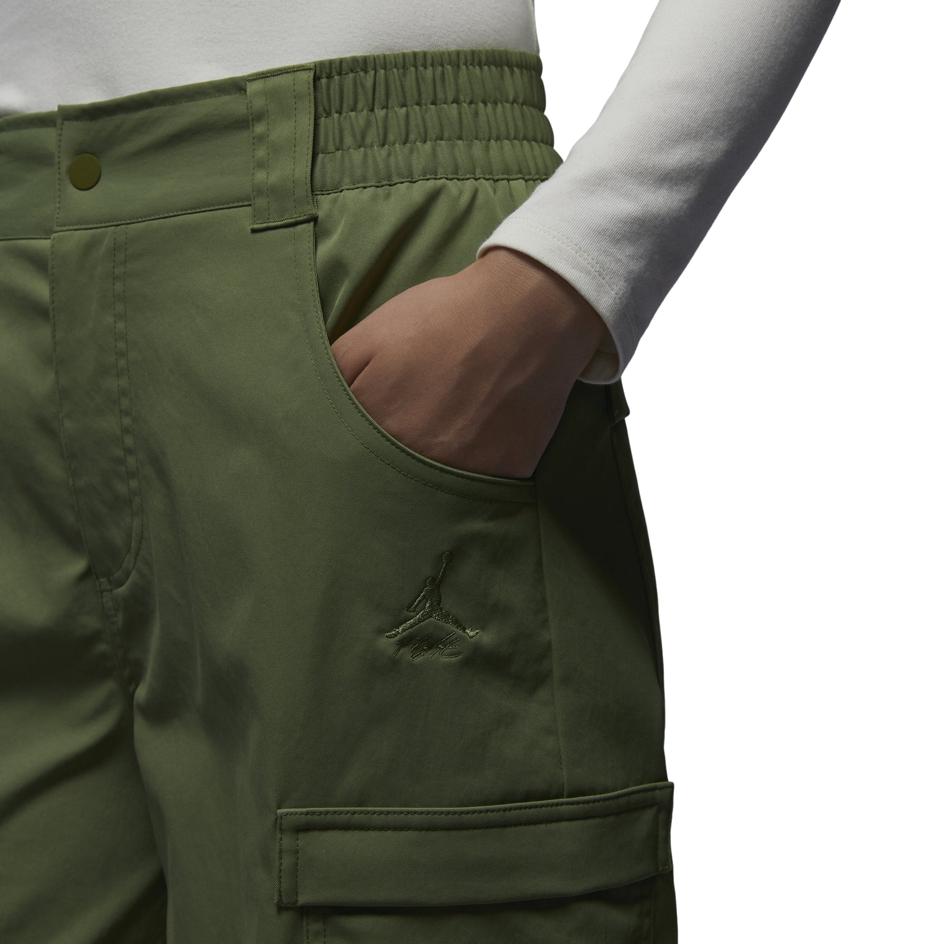 (WMNS) Air Jordan Women Heavy Weight Chicago Pants Asia Sizing 'Olive' FD7216-340