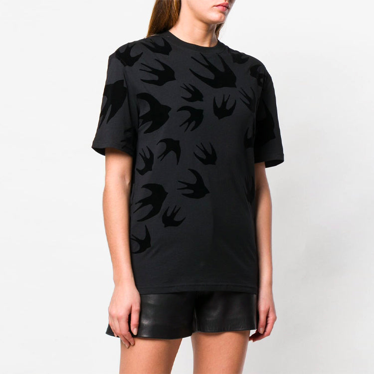 McQ Alexander McQueen Cotton Short Sleeve Black 494256-RLT73-1000