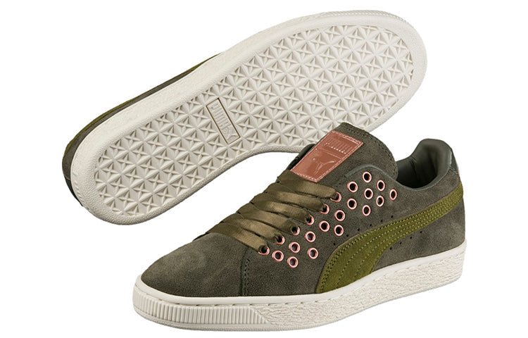 (WMNS) PUMA Suede Xl Lace Vr Green 364107-02
