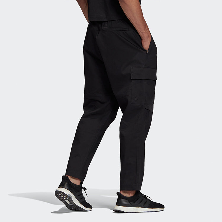adidas 70 Twill Cargo Sports Stylish Woven Long Pants Black FS8973