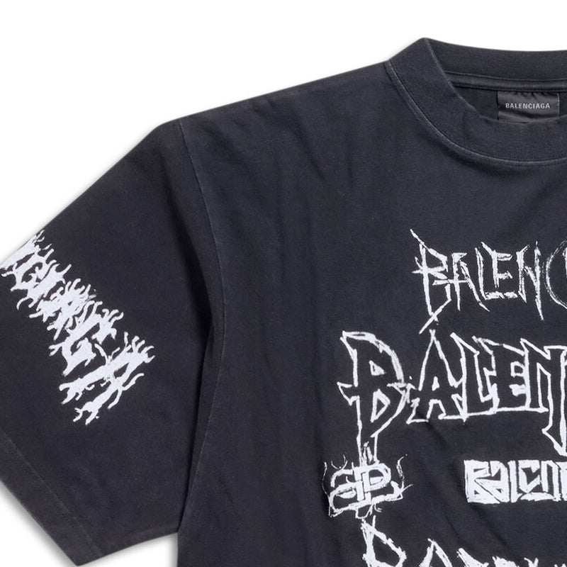 Balenciaga Diy Metal T-shirt 'Black White' 641675TPVO31569