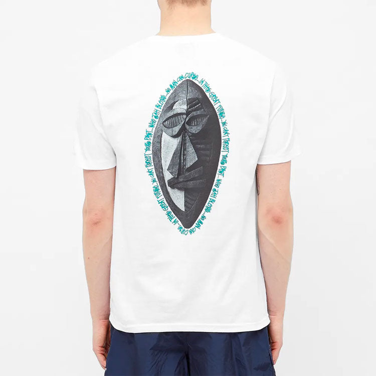 Stussy Tiribal Mask Tee Classic Short Sleeve Unisex White 1904516-WHITE