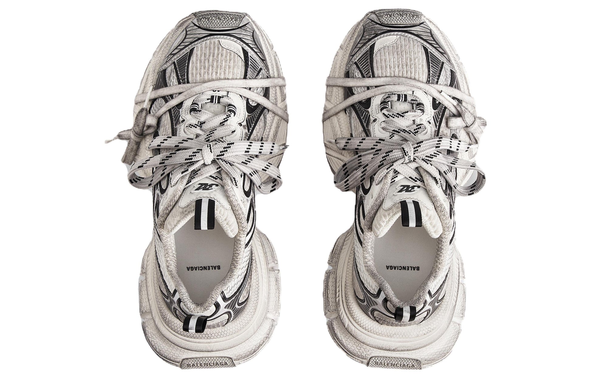 Balenciaga 3XL Sneakers 'White and Black Mesh and Polyurethane' 734734W3XL49710