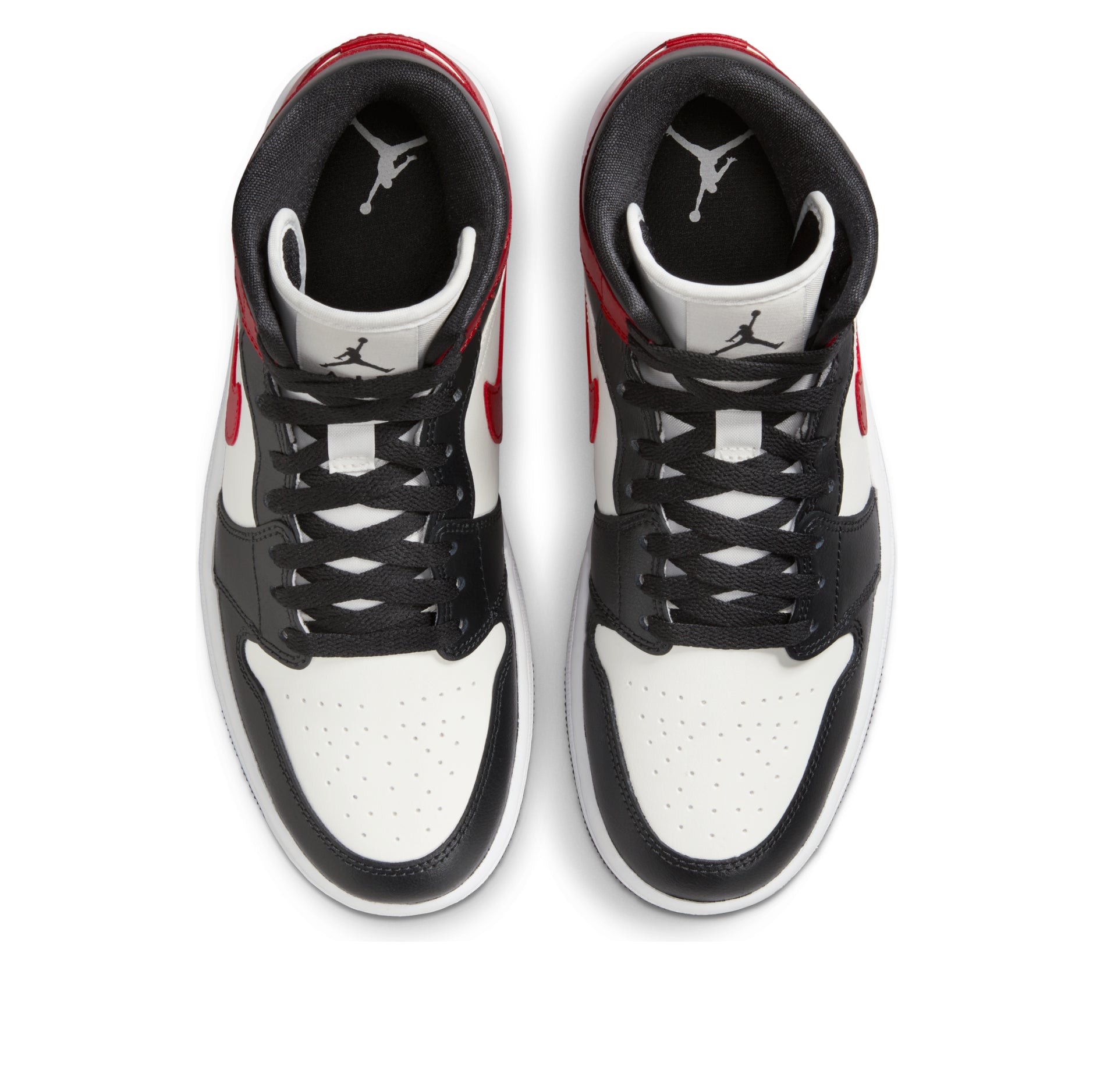 (WMNS) Air Jordan 1 Mid 'Black Toe' BQ6472-160