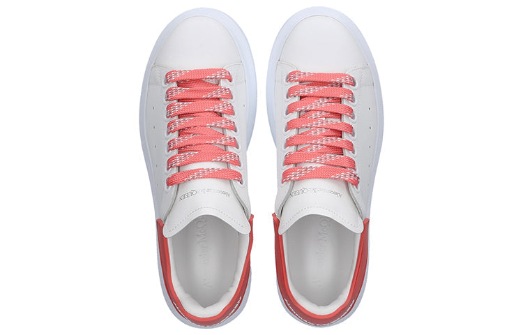 (WMNS) Alexander McQueen Oversized Sneaker 'White Coral' 621056WHXMT9097