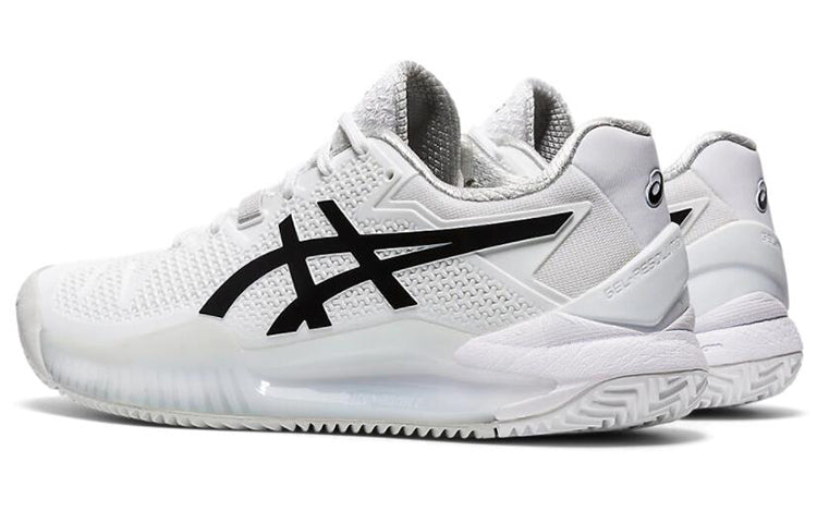 (WMNS) ASICS Gel-Resolution 8 Clay 'White Black' 1042A070-101